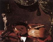 Still-Life with Musical Instruments and a Small Classical Statue  www, BASCHENIS, Evaristo